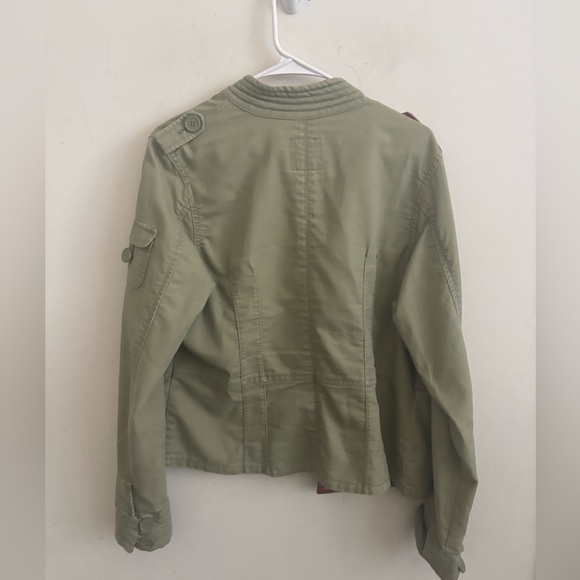 Rare Vintage Y2K Style Old Navy XL Military Utility Jacket Olive Army Streetwear - Picture 2 of 4